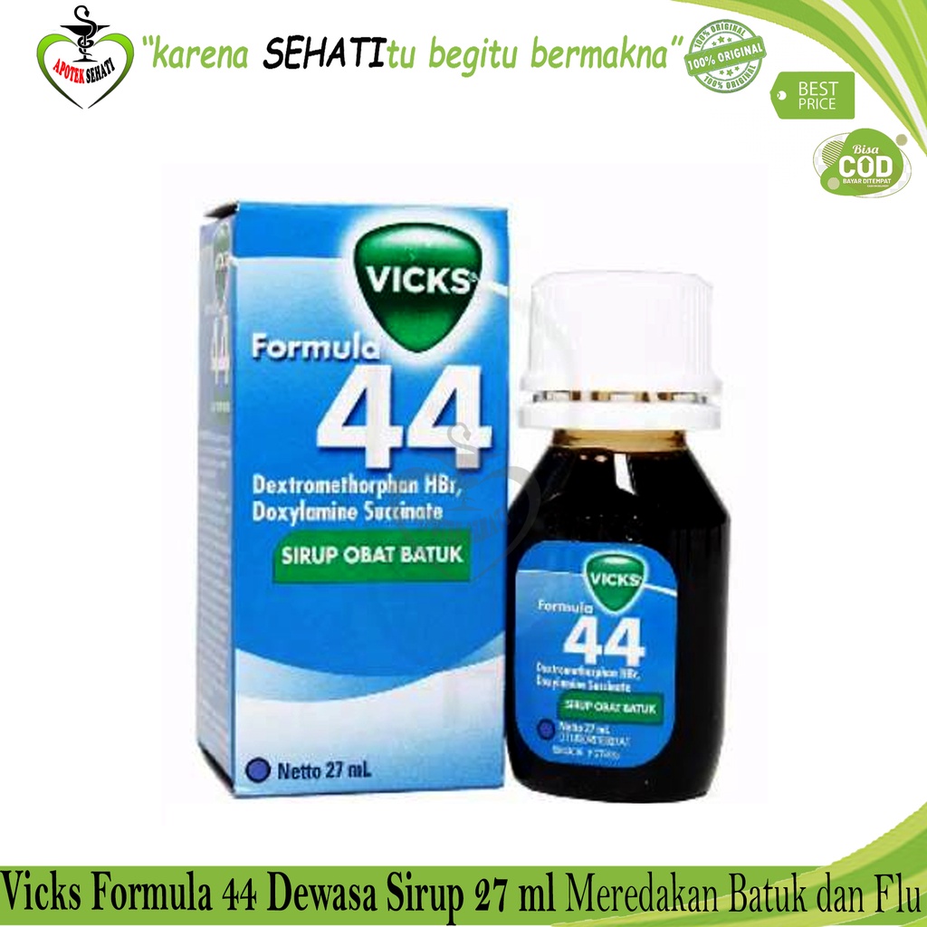 VICKS FORMULA DEWASA SIRUP 27 ML / Obat Batuk Tidak Berdahak