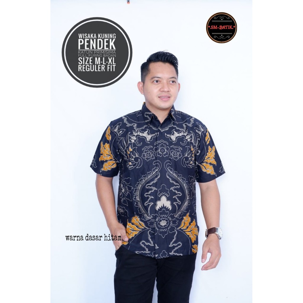 WISAKA KUNING SM BATIKSOLOAMANAH BAJU KEMEJA BATIK SOLO PRIA LENGAN PANJANG PENDEK LAPIS FURING ATASAN PREMIUM MODERN GINANDRA GITARJA GUNARDO GUNUNGAN EMAS GUNUNGAN SOGAN HUSADA JAYANA JAYANEGARA KAMANDANU KAWUNG PUTIH KEMBANG BIRU KINASIH KOKO GUNUNG