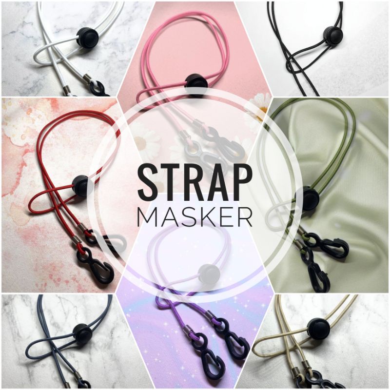 STRAP MASKER HIJAB TALI KALUNG KARET ELASTIS