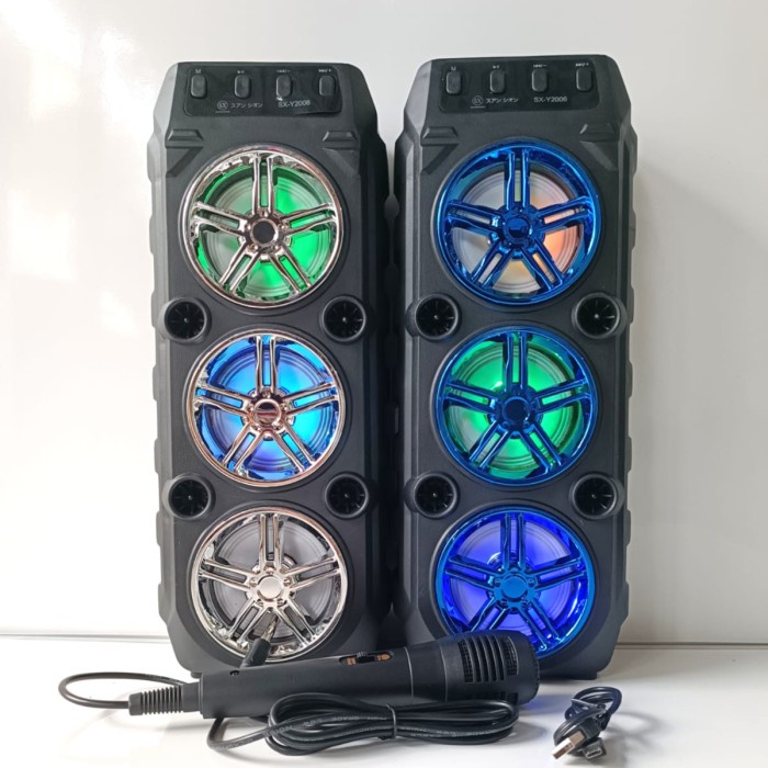 Speaker Karaoke Bluetooth Shuangxiong Sx 3006 Multifungsi Triple Bass