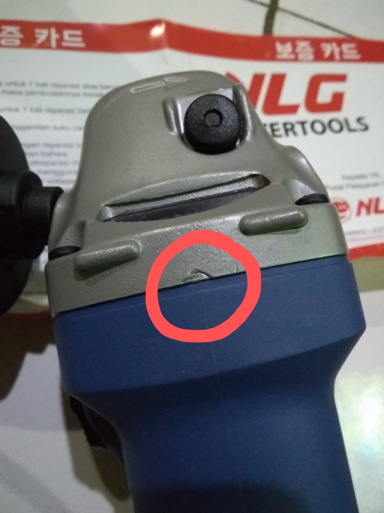 Mesin Gerinda Tangan 4 Nlg 070 Electric Disc Grinder + Gagang