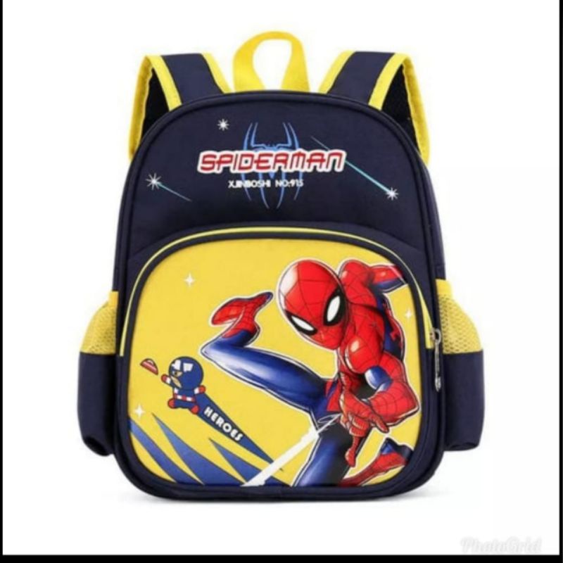 TAS RANSEL SPIDERMAN TAS MARVEL TAS SEKOLAH TAS NGAJI RANSEL ANAK LAKI-LAKI TAS KERAKTER KEKINIAN BISA COD