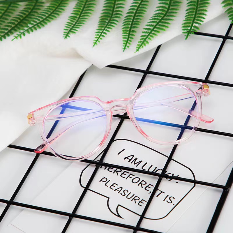 (Rowling)Kacamata Perlindungan Anti Radiasi Wanita Yang Nyaman Import Kacamata Fashion-Ka-99 Pink