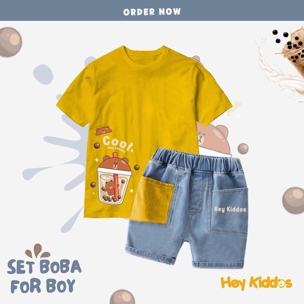 Set Boba Boy by Heykiddos