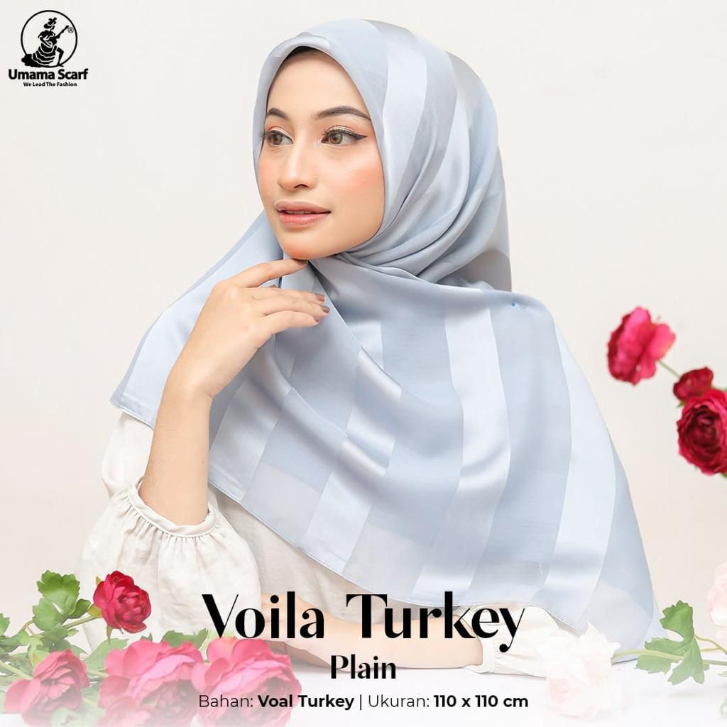 Umama Voal Turkey / Jilbab Voal Plain motif turkey Premium /Jilbab umama / Hijab Voal Umama