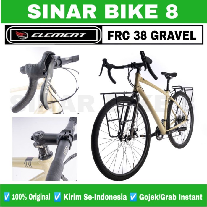 Sepeda Gravel ELEMENT FRC 38 Alloy 18 Speed Shimano