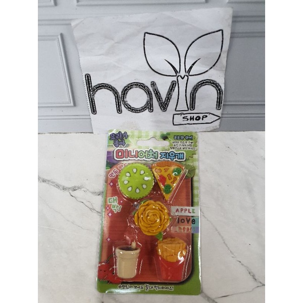 Penghapus lucu makanan kue/STIP KUE/hapusan fancy/hapusan set/stip-V