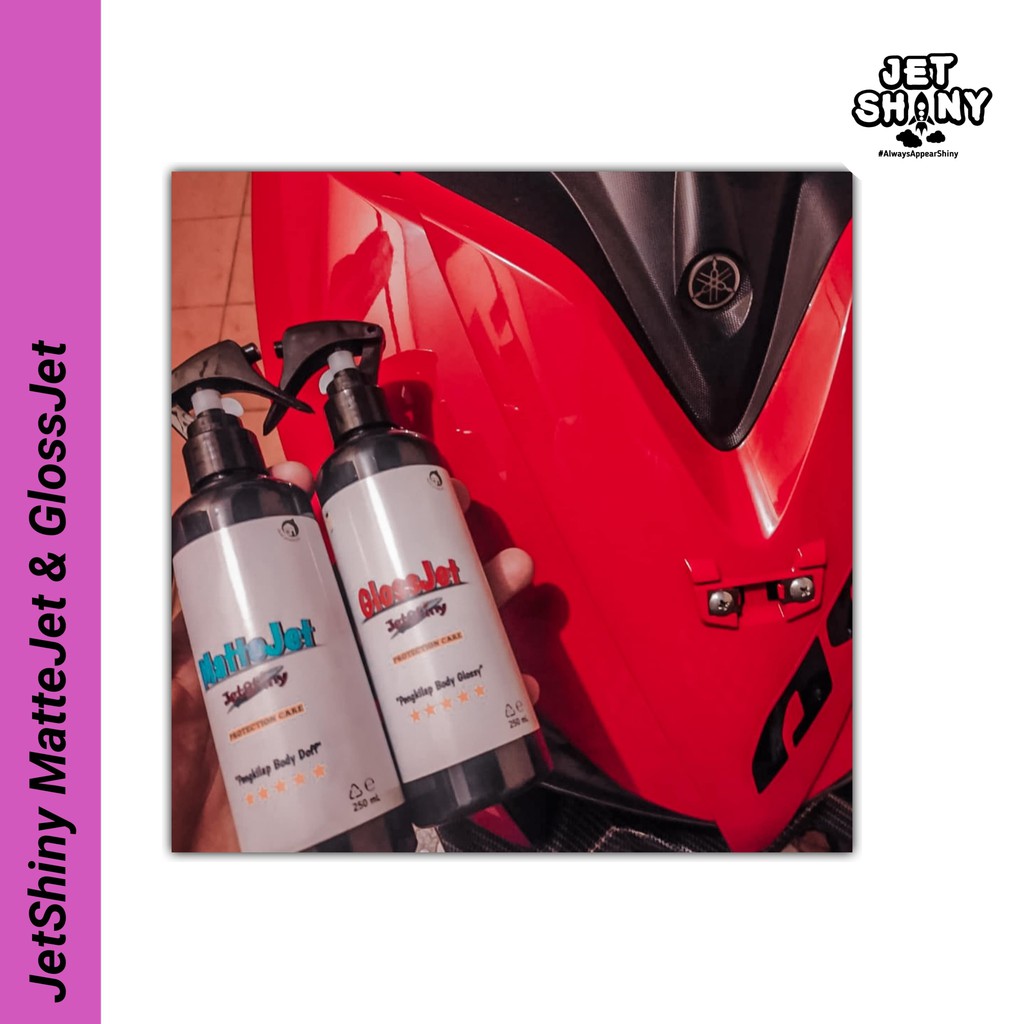 JetShiny MatteJet Perawatan Dan Proteksi Body Kendaraan Doff / Matte Pada Motor , Mobil , Helm dan Sepeda Refill 1000 mL