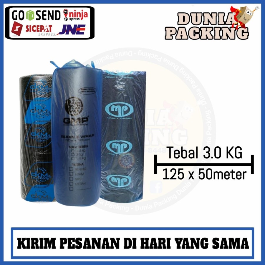 

Bubble Wrap Hitam Putih 125 x 50 Meter | Plastik Wrap Tebal 3KG