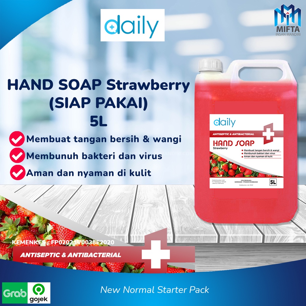 SABUN CUCI TANGAN / HAND SOAP / DAILY HANDSOAP / SABUN CAIR 5 LITER