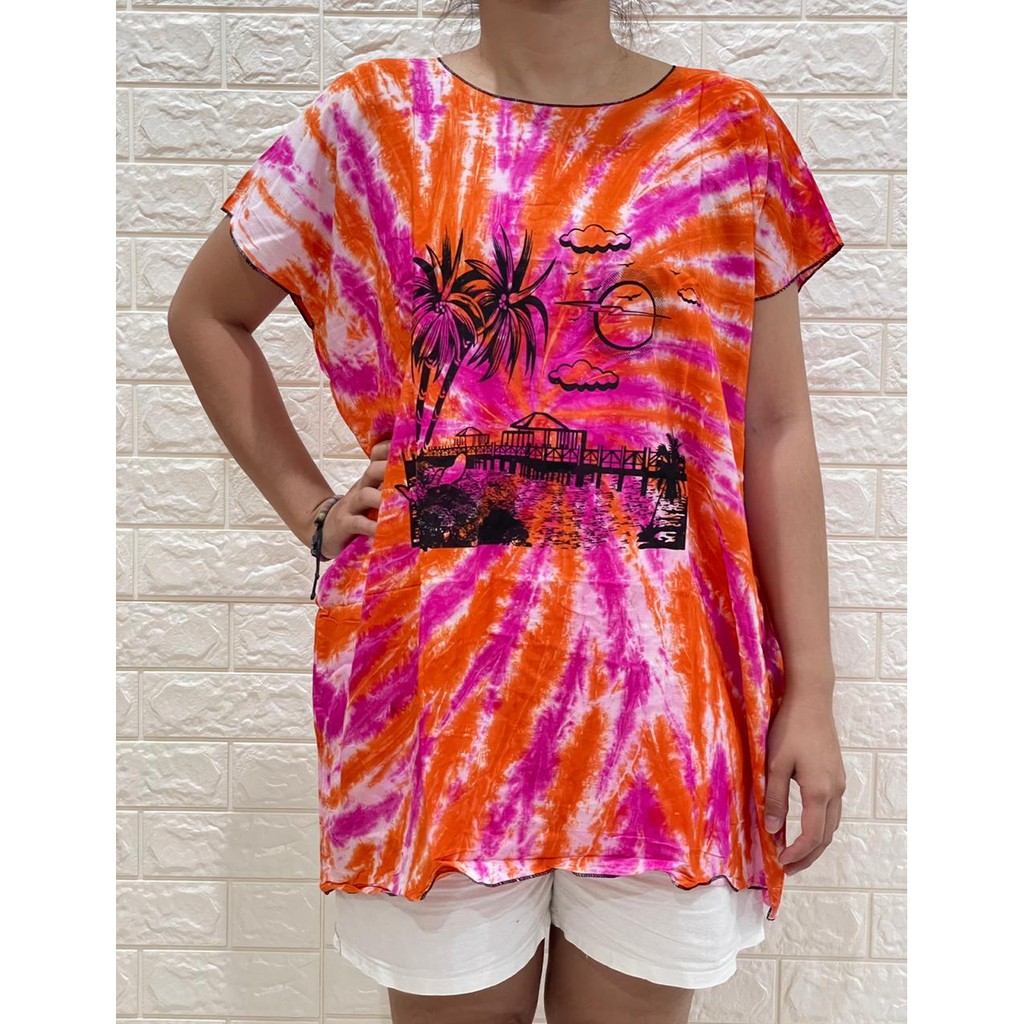 BAJU BALI JUMBO Tie Dye Neci XXXL TD/B Printing