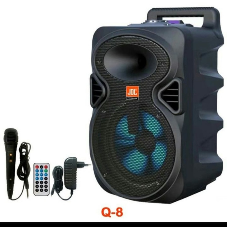 Speaker JDL 8 inch Q8L bluetooth FREE MIC KABEL