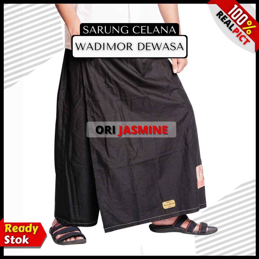 Sarung celana dewasa muslim wadimor jumbo hitam polos pria murah