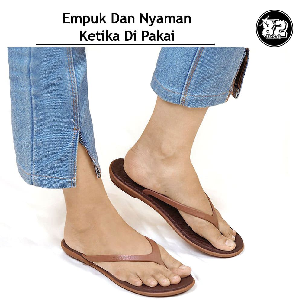 Camou Sendal - WINDY Auntumn Sandal Jepit Tali Wanita Casual Bahan Full Karet Anti Licin Tersedia Ukuran 36-40