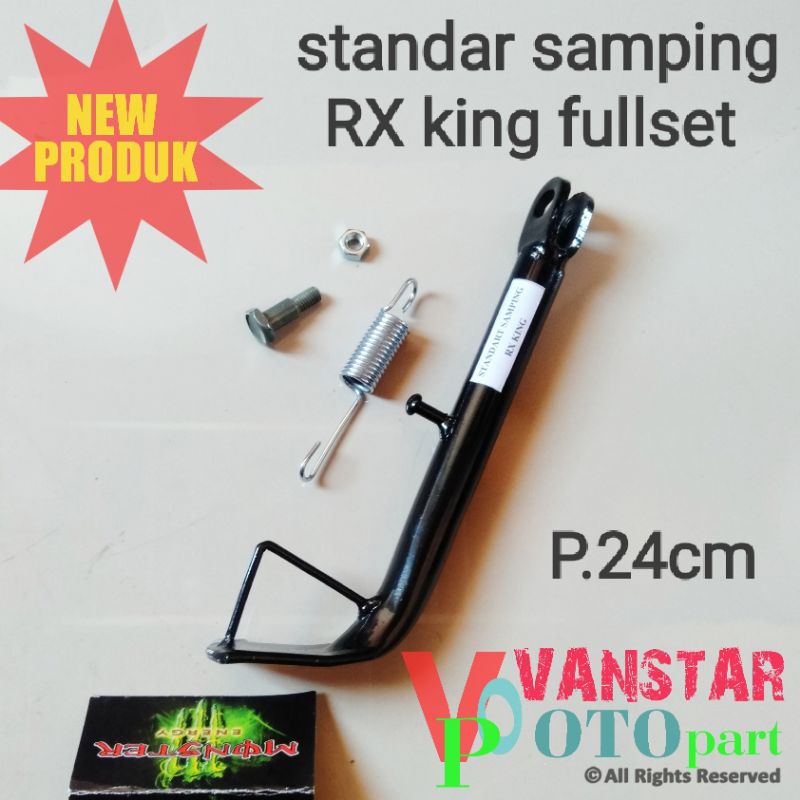 jagang samping standar samping 1 RX king tebal panjang 24cm