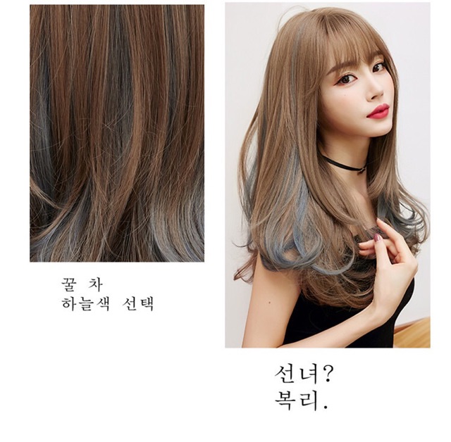 C8276 full wig korean layer highlight 60 cm