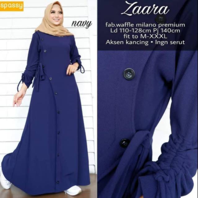 Ns FC Najibah Gamis Syari Putih Benhur Abu Toska Navy Maroon Hujan Muslim Modis