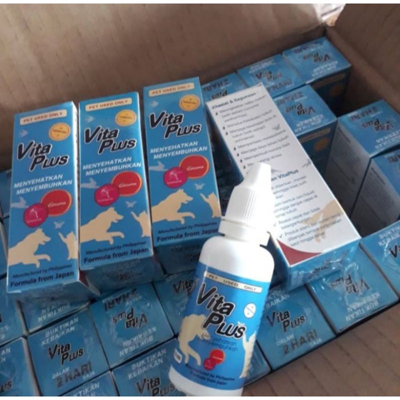 Vita Plus 30ml Multivitamin Kucing Anjing Vitaplus Vitamin 30 ml paket 10pcs