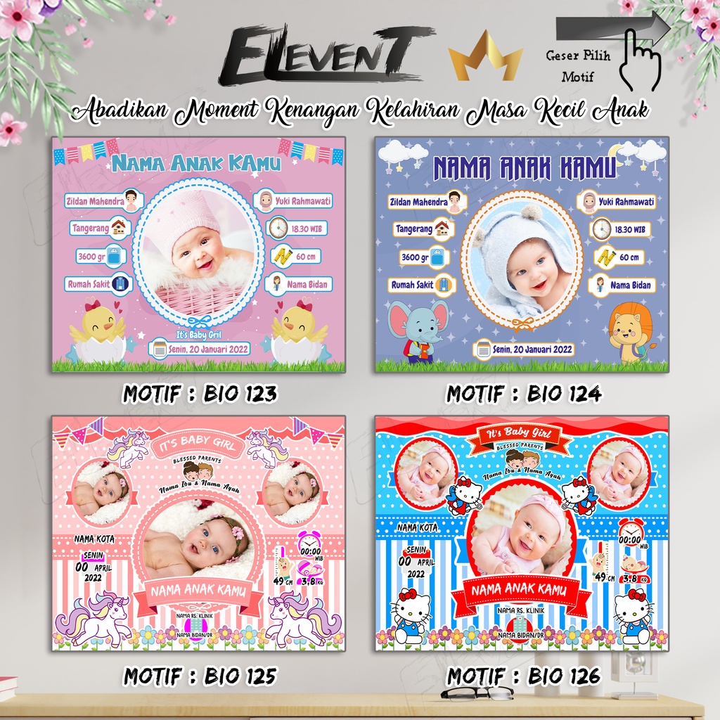 Bikin Biodata Bayi Kayu 30x40cm Foto Gantung Hiasan Dinding Biografi Anak Biodata baby Wall Decor Custom Kado Bayi Frame Papan Bingkai Mdf Tanpa kaca Kado Hadiah Foto Bayi Newborn Data Kelahiran Anak Buah Hati Panjangan Unik Bio menarik Bagus Murah