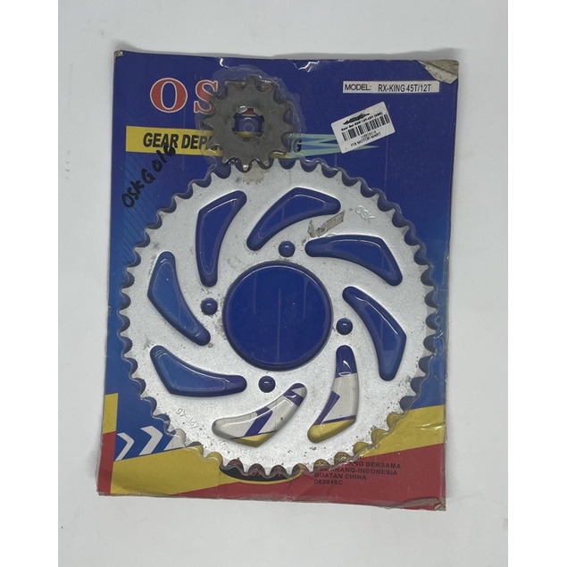 Gir Belakang Yamaha Force 1 Rxk Rx King Jupiter Z 50T & 45T Fisr RxKing Gigi Sproket & Jupiter Z New-Gir Set 12T 45T