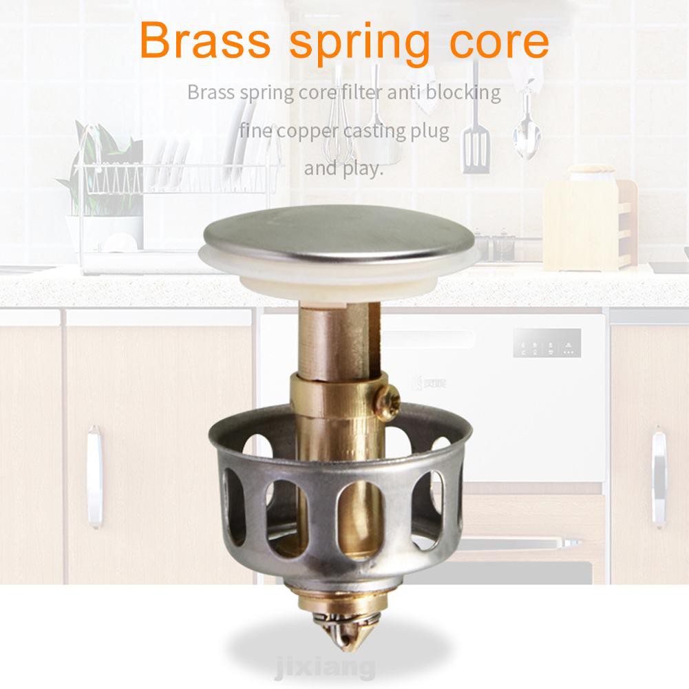 Universal Brass Bathtub Hair Catcher Bathroom Sink Drain Plug Shopee Indonesia