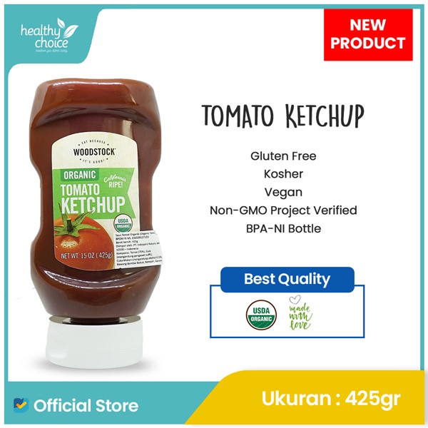 

Woodstock Organic Tomato Ketchup 425 gr