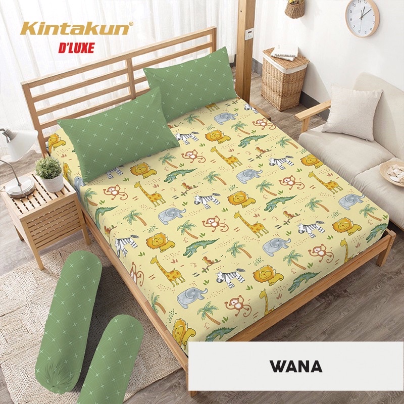 (BISA COD) SPREI KINTAKUN DELUXE SIZE QUEEN 160*200 CM DIJAMIN TIDAK LUNTUR