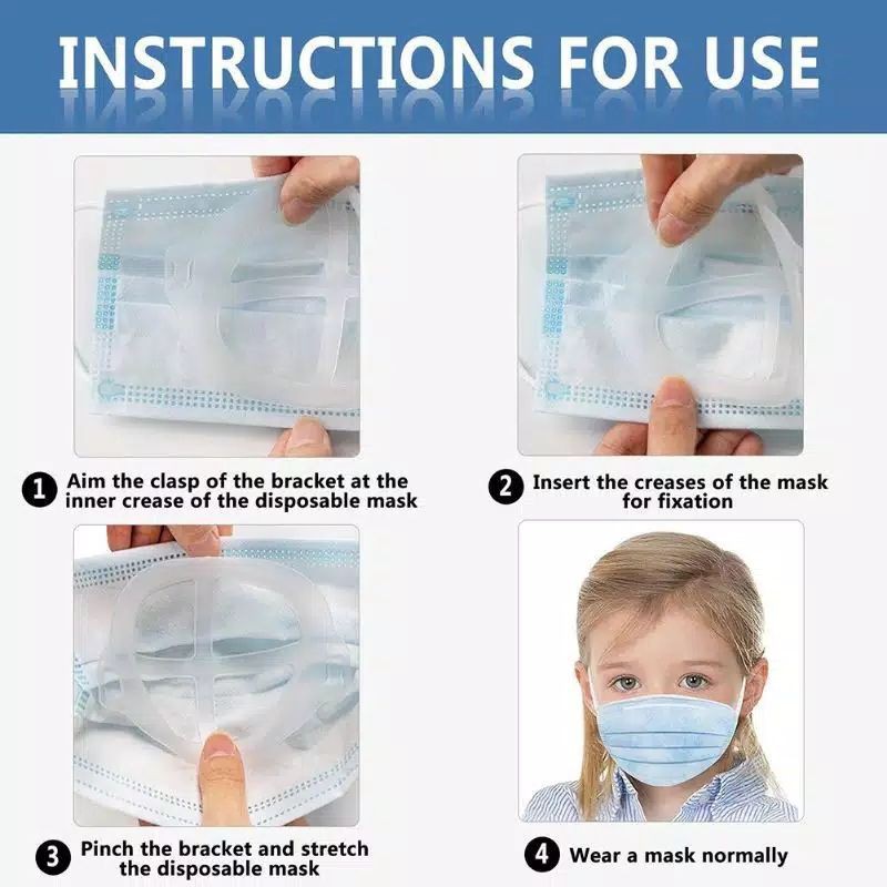 penyangga masker 3D mask bracket sirkulasi udara lancar
