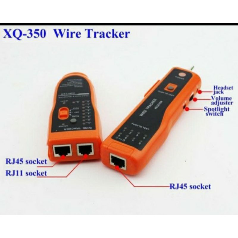 WIRE TRACKER XQ-350 / LAN TESTER / KABEL TESTER NETWORK / RJ45 TESTER