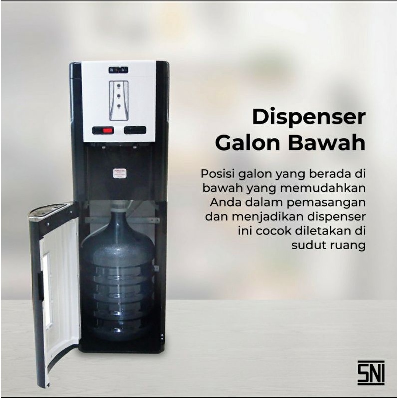 Dispenser Galon Bawah Panas Dingin Ho n Cool WDP300 - WDP 300 2 Kran (KHUSUS GOJEK)