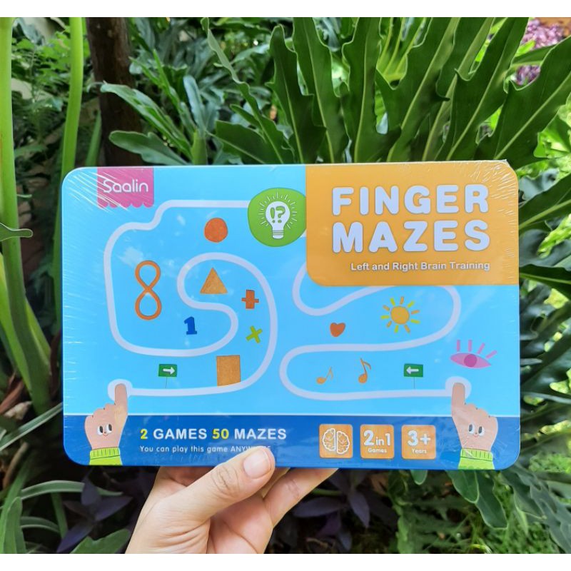 saalin finger mazes left right brain exercises mainan edukasi anak