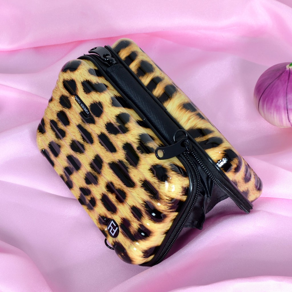 SIAP KIRIM!!! Tas Selempang Wanita / Tas Mini Koper Sedang / Bag Fashion Leopard Import 50102/5010-1