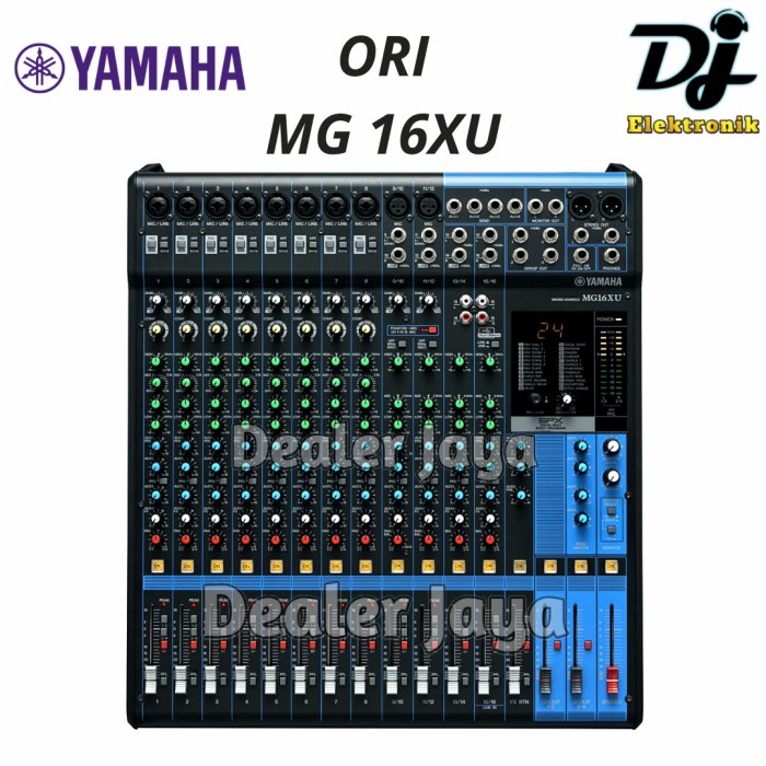 Mixer Analog Yamaha MG 16XU / MG 16 XU / MG16XU - 16 channel --ORI--