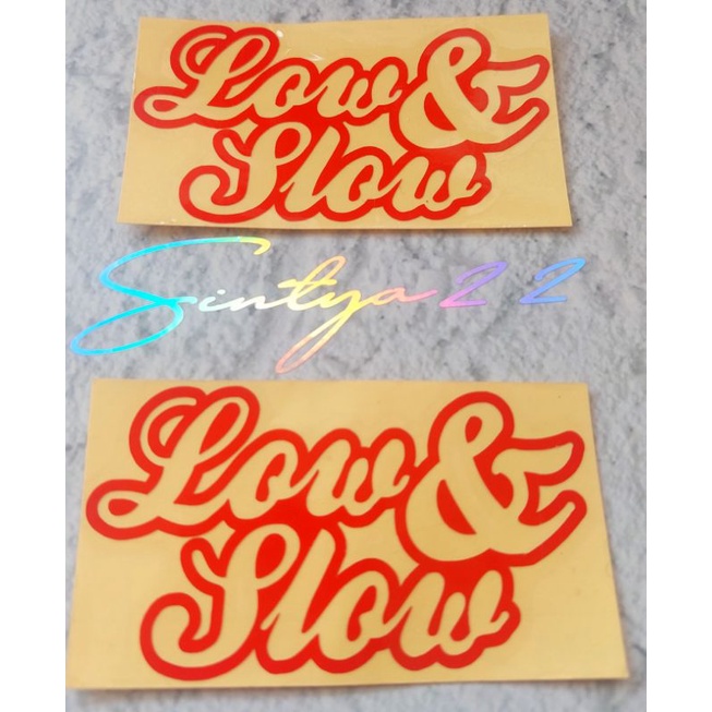 STICKER LOW & SLOW CUTTING