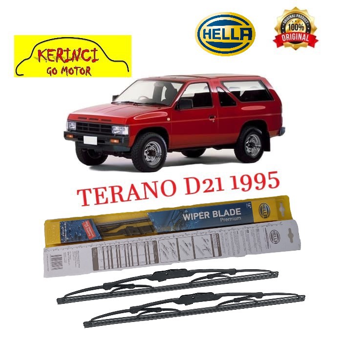 WIPER NISSAN TERANI D21 1995 HELLA PREMIUM 19&quot; &amp; 18&quot; SEPASANG WIPER