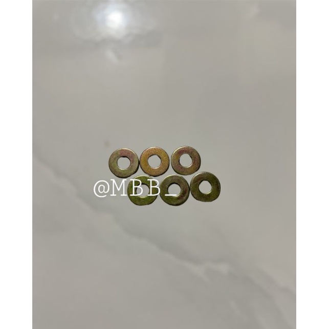 Ring Plat Kuning M6 (6x16x1) Per 20pcs