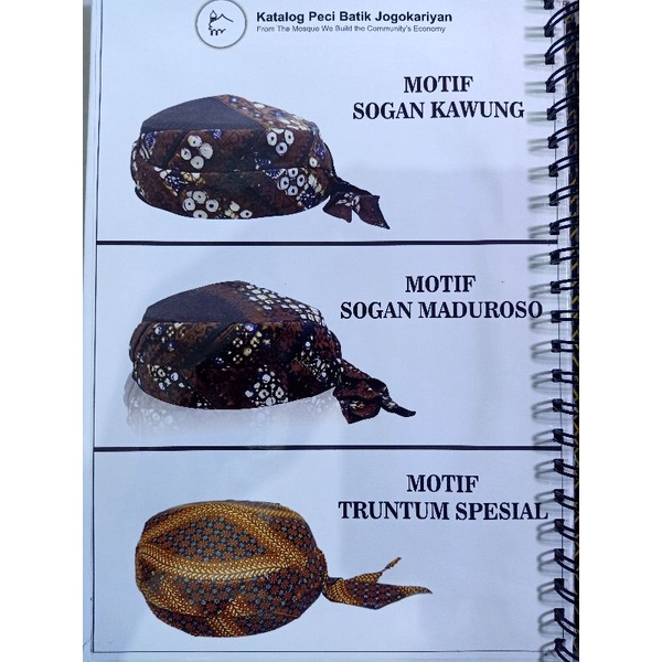 PECI BATIK JOGOKARIYAN VARIAN MOTIF SOGAN PECIS BATIK JOGOKARYAN SOUVENIR MASJID JOGOKARIYAN BEST SE