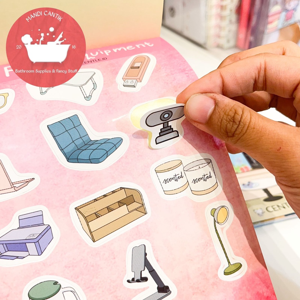 

MilL Buku Centle Papercraft + Sticker Anti Air Creativity Book Activity Buku Aktivitas Anak Memotong