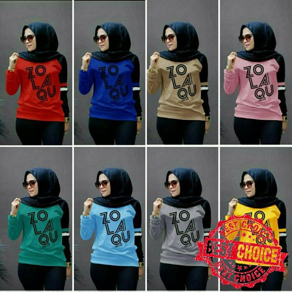Terbaru Kaos Big Size Zolaqu Atasan Jumbo Lengan Panjang ootd Keren