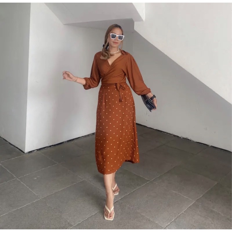 ATASAN SAFIRA MIX || ROK POLKADOT-6