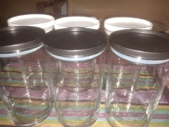 Toples Kaca Canary B Kedap Udara 880 Ml Set 6 Pcs Canary B/pl St C 103 31