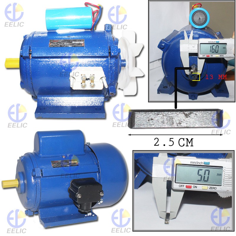 EELIC MIL-JY1B2 Motor 0,37 KW 1/2 HP 2P Induksi Listrik Pengubah Energi Listrik