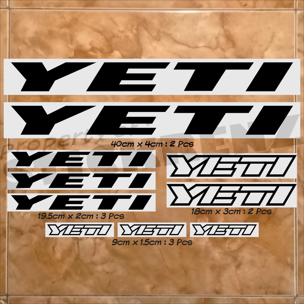 Cutting Sticker Stiker Frame Sepeda Roadbike Yeti 02 Custom