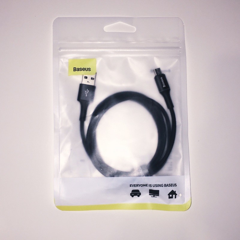 Kabel Baseus OFFICIAL 100% Kabel Data LED Baseus Halo Fast Charging Micro USB 1M