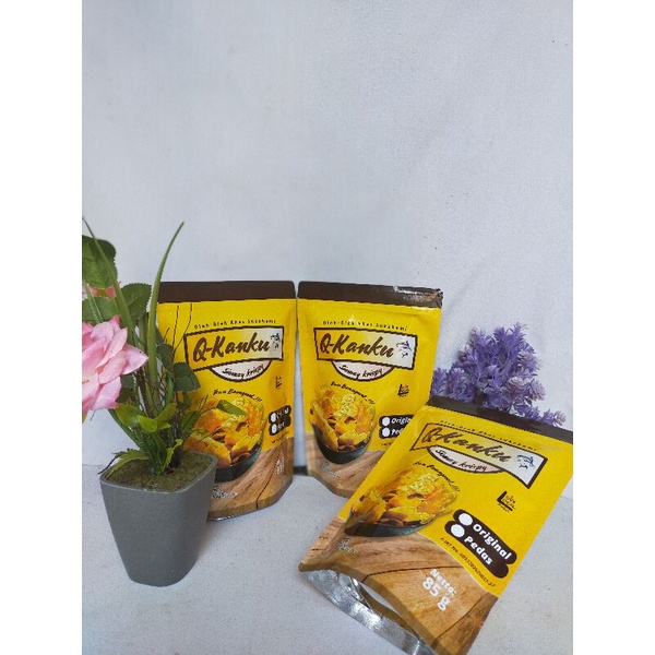 Siomay Krispi [ Q-KANKU ] 75g / Keripik Ikan / Kripik Ikan Original Asin Pedas Daun Jeruk | snack su