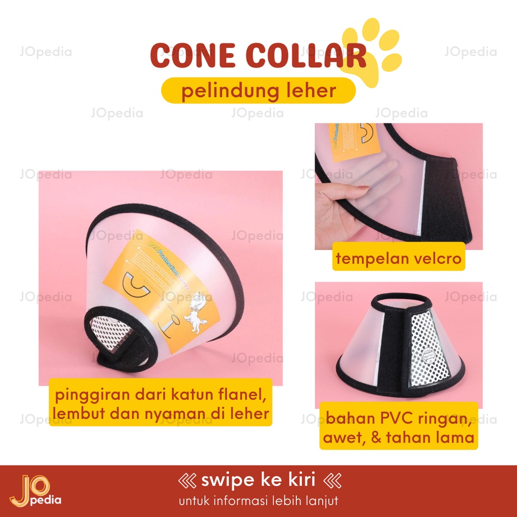 PELINDUNG LEHER Kucing Anjing Corong Pet Cone Collar Neck Protection