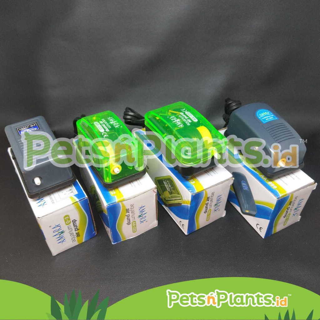 Pompa Udara Aerator Akuarium Hidroponik 1 Selang AMARA 3 Watt 222 333 999 Q3 (MESIN SAJA)