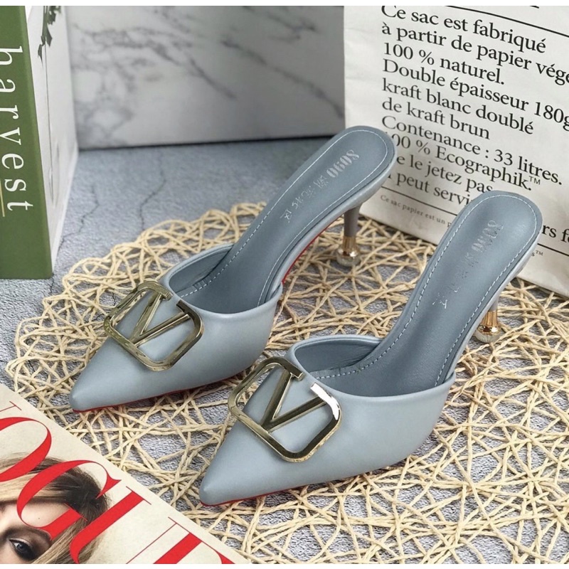 Heels Z1983  sepatu sendal wanita import realpict