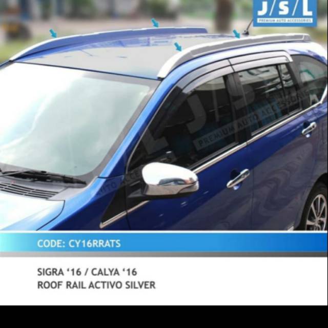 Roof Rail mobil calya Sigra 2016 model activo warna custom jsl