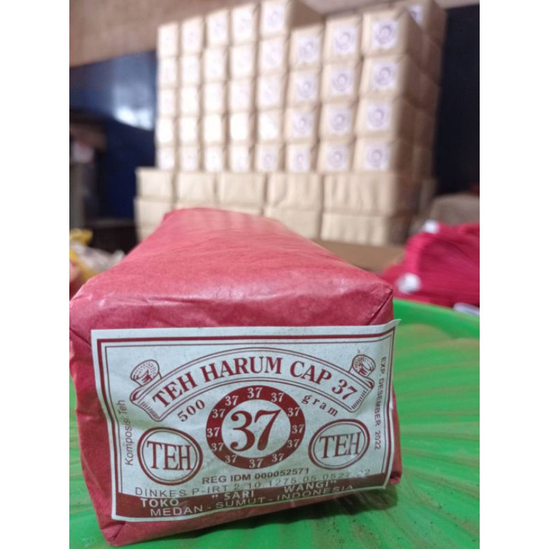 

Teh Bubuk Harum Cap 37 medan 500 setengah sumut teh harum